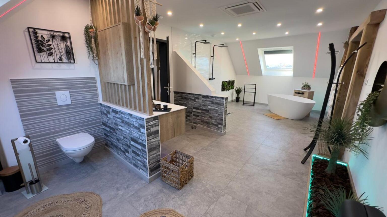 Maison Gite Chez Nounou Sauna Jacuzzi Jardin Arbore Etting Buitenkant foto
