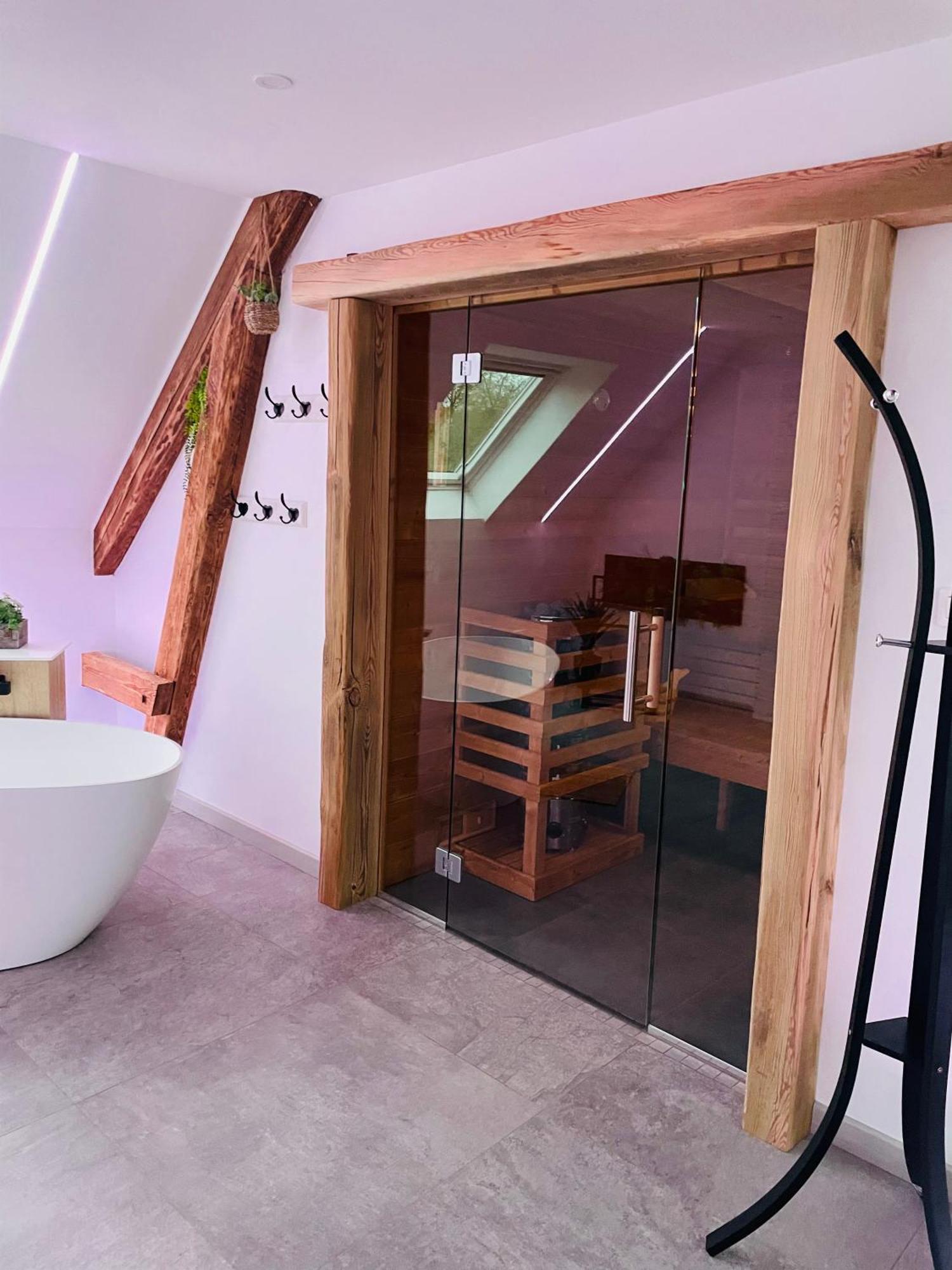 Maison Gite Chez Nounou Sauna Jacuzzi Jardin Arbore Etting Buitenkant foto
